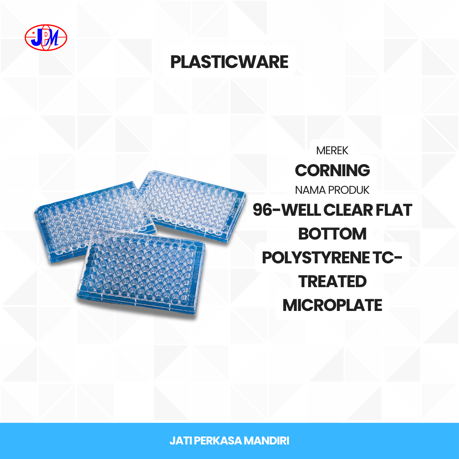 Corning - 96-well Clear Flat Bottom Polystyrene TC-treated Microplate - Gambar 2